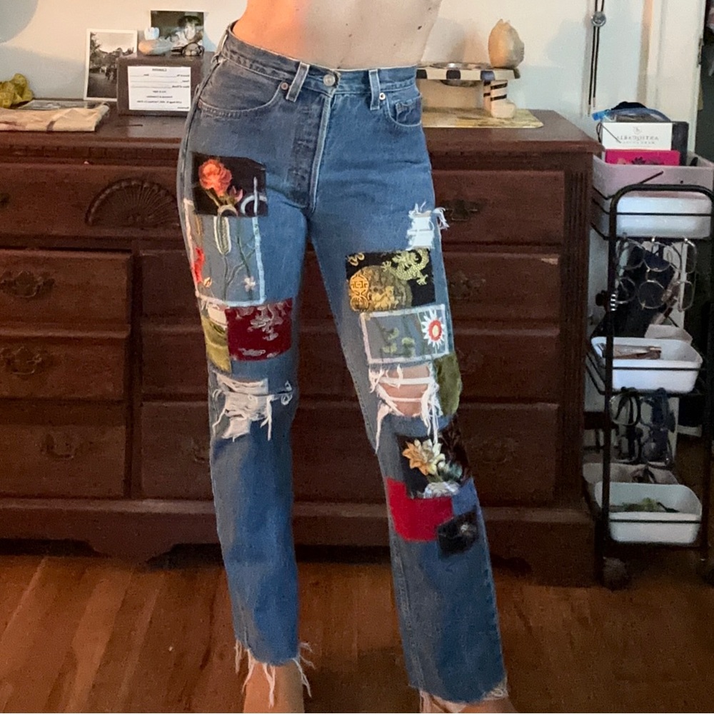 501 Levi’s handmade patchwork